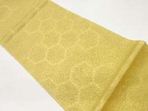 紗 亀甲模様織出し袋帯